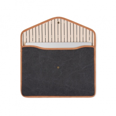 Logo trade promotional item photo of: VINGA Bosler GRS recycled canvas 14" laptop sleeve